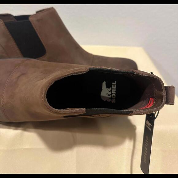 New Sorel III Chelsea Waterproof Leather Boots Women's Size 8 - Picture 6 of 7